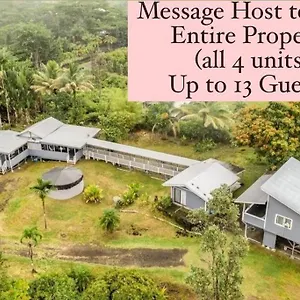 Apartment Monstera Bungalow, Spacious, King Bed, Big Kitchen, Keaau